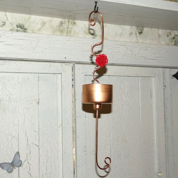 Copper Ant Moat for Oriole Feeder Hummingbird Feeder Yard Art Garden Decoration - Picture 7 of 8